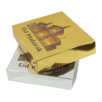 Boîtes cadeaux pour bonbons, boîte pour confiseries et chocolats, Eid mubarak avec fenêtre, 50 pièces