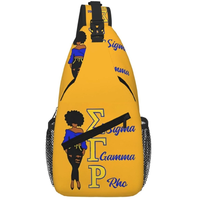 Nueva Mochila Bandolera Sigma Gamma Rho 1922, Bolsa de Viaje Deportiva, Regalo de Hermandad, Estilo Casual y Moderno, Personalizable