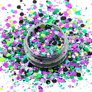 Halloween Chunky Glitter Mix <span class=keywords><strong>Orange</strong></span> Noir Violet pour Artisanat Ongles Résine - Product Image 4