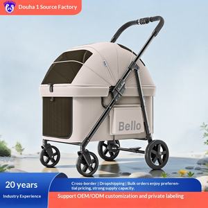 <span class=keywords><strong>Poussette</strong></span> pour animaux de compagnie Bello pour chats et chiens - Pliable, portable, petit chariot pour usage extérieur - Product Image 2