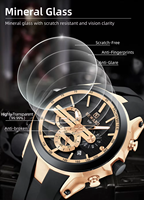 Montre à quartz de luxe VVS pour homme, grand cadran de 48 mm, style classique, bracelet en silicone, logo personnalisé