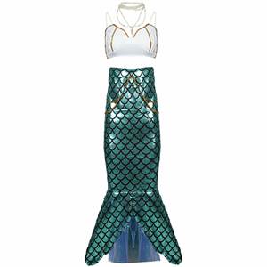Costumes de mascarade sexy pour adultes, queue de sirène, tenue de cosplay de sirène, jupes et soutien-gorge pour soirées d'Halloween et jeux de rôle en boîte de nuit - Product Image 2