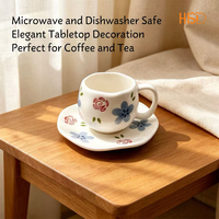 Tasse à café en céramique esthétique à motifs variés, petite tasse à lait pour la cuisine domestique
