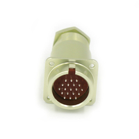 Conectores Rusos Serie PC-B, Conector Macho de 19 Pines con Brida y Carcasa Trasera