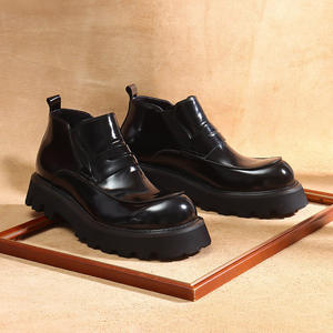 Botas de Trabajo de Invierno para Hombre, Estilo Clásico, Versátiles, Casuales, de Caña Alta, Impermeables, de Cuero Genuino, con Aumento de Altura, Deportivas - Product Image 5