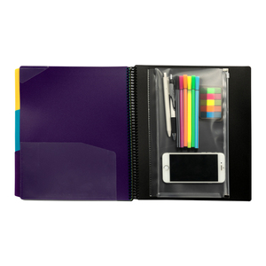 24 Pocket Poly Project Organizer mit 12 Teilern, <span class=keywords><strong>Multi</strong></span> Pocket Spiral <span class=keywords><strong>File</strong></span> <span class=keywords><strong>Folder</strong></span> mit Zipper Pouch Organizer - Product Image 6