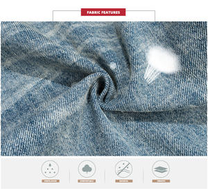 Jeans Streetwear di Alta Qualità Personalizzati, Effetto Sbiadito e Lavaggio Acido, Jeans Baggy Y2k Blu Chiaro Distressed per <span class=keywords><strong>Uomo</strong></span> - Product Image 6