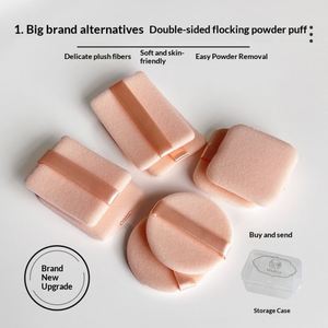 Second-generation Big Brand Alternative Thin Cushion Loose Powder <b>Compact</b> <b>Makeup</b> Sponge Double-sided High-density Flocking - Product Image 2