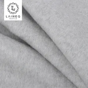 Woolen Perfection: double-faced spun silk velvet melange wool mulberry silk graphene blended coat woolen fabric