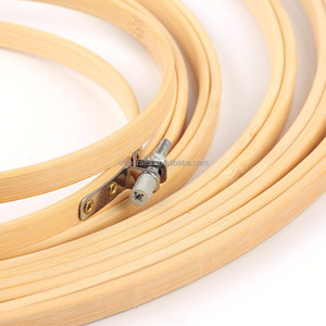 Cerceau de broderie cadres de cerceaux de couleur <span class=keywords><strong>en</strong></span> <span class=keywords><strong>bois</strong></span> <span class=keywords><strong>cercle</strong></span> de bambou, anneau de cerceau de point de croix - Product Image 4