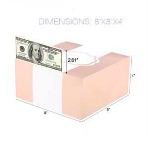 Boîtes cadeaux avec bandes de ruban et <span class=keywords><strong>cartes</strong></span> - Or rose brillant avec texture herbe, 8x8x4 pouces - Product Image 6