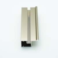 Profil Kusen Pintu Lemari Kabinet Furnitur Aluminium Alloy WLF-3206 20mm I Handle Warna Hitam Doff, Emas Brushed, Rose Gold CNC