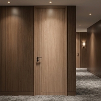 Porte intérieure en bois MDF pour chambre d'hôtel, finition personnalisée, durable, OEM ODM acceptés, porte en bois