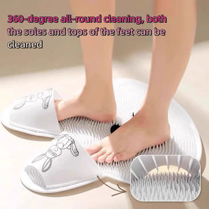 עיצוב קריקטורה ארנב סיליקון ארנב רגל גומי מחצלת ללא החלקה החלקה על חדר אמבטיה מחצלת עיסוי - Product Image 3