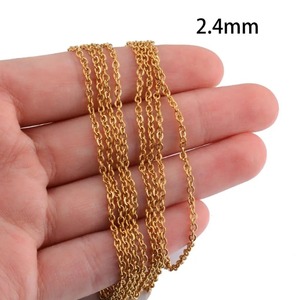 สร้อยคอสแตนเลส DIY พร้อมโซ่ 2 เมตร 1 แพ็ค คุณภาพสูง ขายส่งเครื่องประดับ - Product Image 6