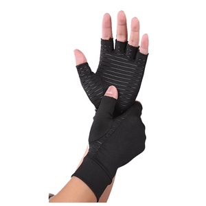 <span class=keywords><strong>Gants</strong></span> <span class=keywords><strong>de</strong></span> compression en cuivre pour l'arthrite - Attelle orthopédique - Gant sans doigts infusé au cuivre pour la douleur <span class=keywords><strong>de</strong></span> l'arthrite, RSI Luvas Guantes - Product Image 2
