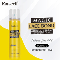 Nouveautés Marque privée Réservoir en aérosol Tenue forte Perruque Fondante Spray Adhésif pour colle à cheveux Spray Fondant pour dentelle