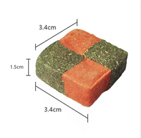 Brique de foin de timothée et de carotte pour lapins, chinchillas, hamsters et cochons d'Inde – Friandise nutritive pour les dents de rongeur
