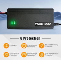 Chargeur rapide 16.8V 21V 25.2V 46.2V 50.4V 63V 71.4V 75.6V 79.8V 3A 4A 5A pour batterie lithium, voiture électrique, camion, tricycle, tondeuse, bateau