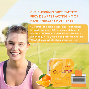 Precio competitivo, película de curcumina, tira de disolución Oral, extracto de raíz de cúrcuma, tira de película de suplemento soluble - Product Image 5