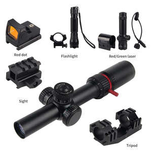 Mira Telescópica Multifunción 1.2-6x24IR con Punto Rojo y Linterna Láser para Deportes al Aire Libre, Caza y Uso Táctico - Product Image 3