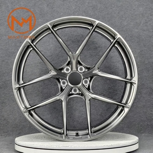 Rines de Aleación Maxtera Forged Custom Hyper Black P101SC para Autos Porsche 911, Corvette, BMW M5, <span class=keywords><strong>M8</strong></span>, Audi RS, R8, AMG - Product Image 1