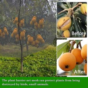 Filet de protection pour plantes avec cordon de serrage, pour arbres fruitiers, légumes, <span class=keywords><strong>anti</strong></span>-oiseaux et insectes, couverture de jardin 0.8x1m 1x1.5m 1.2x1.8m 1.8x2m en PP réutilisable - Product Image 3