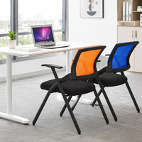 Chaise de conférence tout-en-un au design moderne, pliable, empilable, avec accoudoirs en mesh