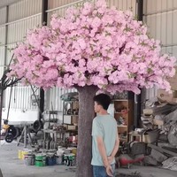 2 m3m4 m großer Kunststoff japanischer Elfenbein-Blütenbaum künstlicher Sakura-Kerzenschloss künstlicher rosa Baum künstlicher Scheinbaum für den Außenbereich