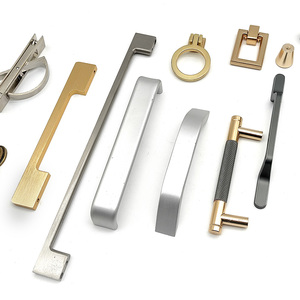 Light Luxury Brass Handle Cabinet <strong>Doors</strong> Cabinets Drawers Wardrobes <strong>French</strong> Universal <strong>Door</strong> Handles Furniture Hardware - Product Image 3