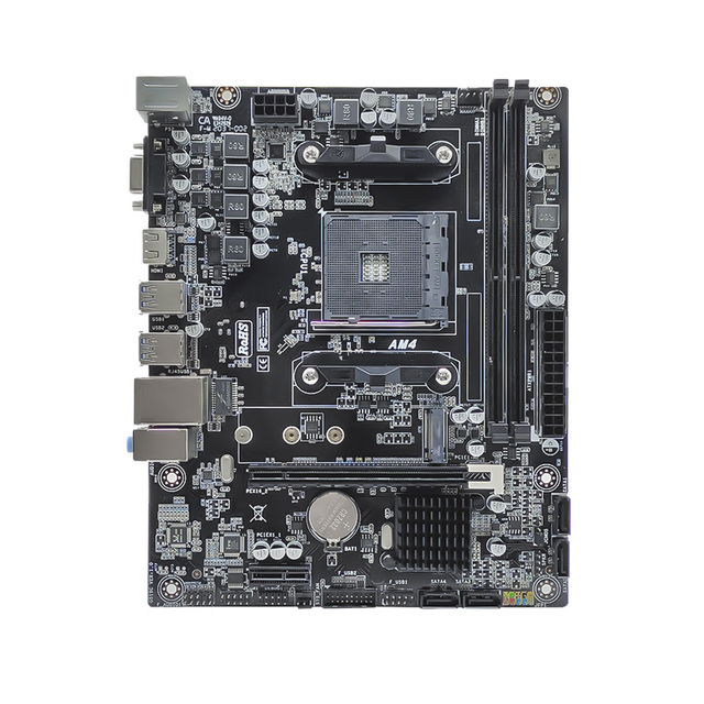 Desktop Gaming Motherboard M-ATX DDR4 PCIE 3.0 AM4 Mainboard Supports Ryzen 1-5 Generation CPU A320 Motherboard NVME-M.2