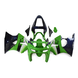 Kit de carenados de molde de compresión apto para 1998 <span class=keywords><strong>1999</strong></span> <span class=keywords><strong>Kawasaki</strong></span> <span class=keywords><strong>ZX6R</strong></span> 636 verde de la ZX-6R - Product Image 2