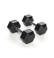 Équipement d'entraînement de force portable et réglable de haute qualité en fer et caoutchouc, ensemble d'haltères hexagonales de 10 à 55 kg avec barre de musculation
