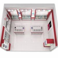 Kiosque de présentation de luxe pour téléphones portables, comptoir personnalisé pour l'affichage de téléphones portables, étuis et accessoires d'écouteurs pour projets de magasins de détail