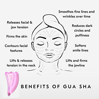 Refroidissement de la glace Guasha Produits de massage de beauté Globes de glace Rouleau Gel de verre Guasha de glace pour le visage et le corps