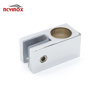 En stock, raccord de salle de bain en laiton, connecteur de tube en verre, connecteur de tuyau rond pour salle de bain