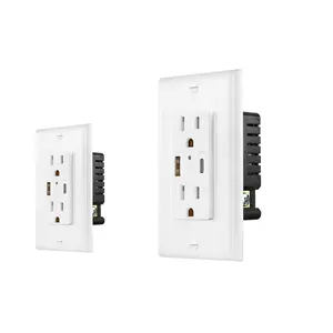 US/Japan Wall Socket With 5V 4.2A Type-A Type-C Outlet