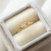 Bague chevalière personnalisée en argent sterling 925 avec opale et diamant bijoux pour femmes