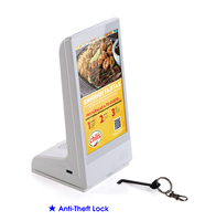 Nouveau alimenté par batterie 8 pouces Android Wifi support de Table haut Lcd signalisation numérique affichage publicitaire lecteur chargeur de téléphone cadre Photo