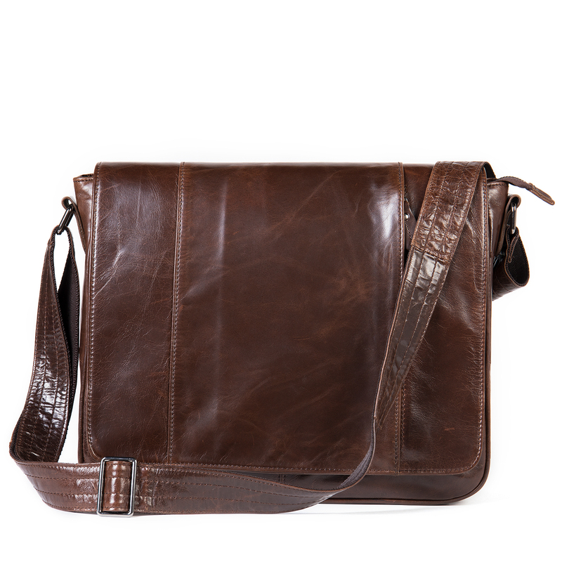 Accept Custom Logo Men Leather Crossbody