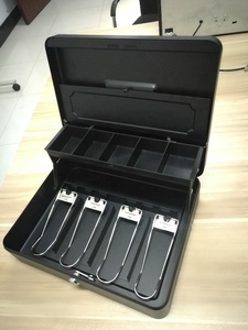 Cash Box Box China Wholesale Shop Security Petty Key Lock Cash Box Metal Money Box With Cover