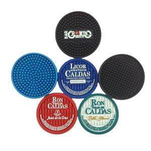 Personalized Silicone PVC Drink Coaster Rubber Round Cup Mat Non Slip Heat Resistant Table Protector Pad for Bars Restaurants - Product Image 6