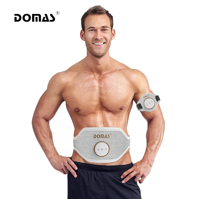 DOMAS APP control Vibration Abdominal Muscle Trainer Machine Massage Exercise Fitness Body Slimming Fat Burning Exercise Belt
