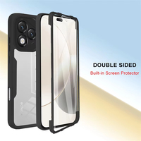 Protection intégrale 360° transparente antichoc Carcasa Para pour Honor Magic 7 Lite X5c Plus Honor 600 Pro Coque arrière avec protection de l'appareil photo