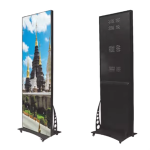 Tầng thường vụ 200cm có thể gập lại hai mặt p1.86 P2 p2.5 2.5mm trong nhà ngoài trời dọc trifold Poster treo màn hình hiển thị LED - Product Image 1