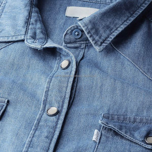 Nardon Apparel Débardeur en jean vintage de coupe régulière pour femme pour le printemps été 2025 Denim lavé décontracté avec boutons respectueux de l'environnement - Product Image 4