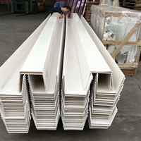 Gouttières en PVC industriel en forme de U trapézoïdale pour toiture, prix fabricant Gongli