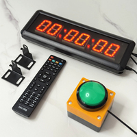 Jam Hitung Mundur Elektronik LED 11 Inci dengan Remote Control, Stopwatch, Timer Interval, untuk Kompetisi, Permainan, Latihan, Dinding, Gaya Modern