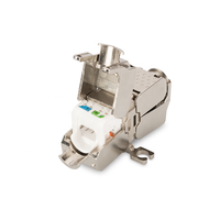 Conector de Terminación LSA Sin Herramientas RJ45 Cat 6A Linkwylan, Acoplador de Extensión de Cable de Red LAN, Totalmente Blindado, Fijable a Panel