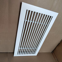 Grille de sortie d'air conditionné central en alliage d'aluminium, décoration de grille de ventilation, sortie d'air linéaire monocouche à 0 degré